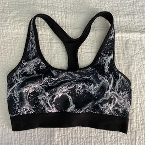 Black & White Padded Champion Sports Bra